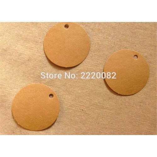 Free shipping in stock blank tag 350gsm craft pape dia.5.5cm 400 pcs a lot gift tag/paper card hang label/round shape tag