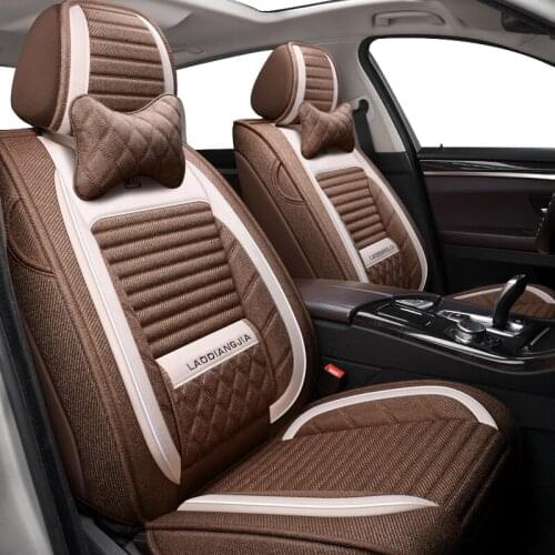 FeKoFeKo Flax Universal Car Seat covers for Geely Emgrand X7 FE1 EC7 GX car styling automobiles Interior auto cushion protector
