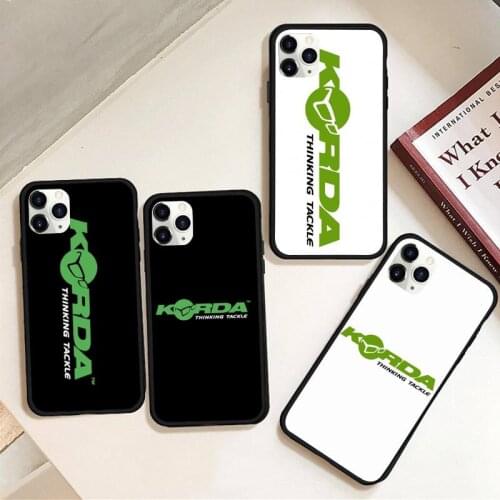 Korda Fishing Tackle Phone Case Rubber For iphone 12 11 Pro Max Mini XS Max 8 7 6 6S Plus X 5S SE 2020 XR cover