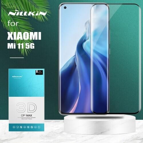 For Xiaomi Mi 11 5G Glass Nillkin CP+ Max Full Cover 3D Tempered Glass Screen Protector for Xiaomi Mi11 Mi 11 Glass Film