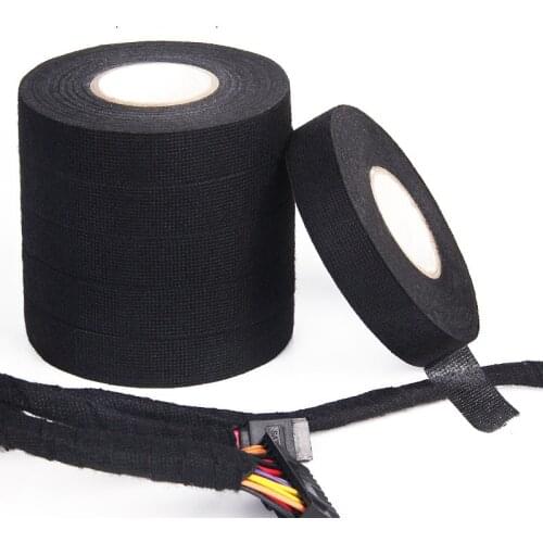 Flannel Tape 15 Meters Heat-resistant Flame Retardant Tape Coroplast Adhesive Tape For Car Cable Harness Wiring Loom Protection