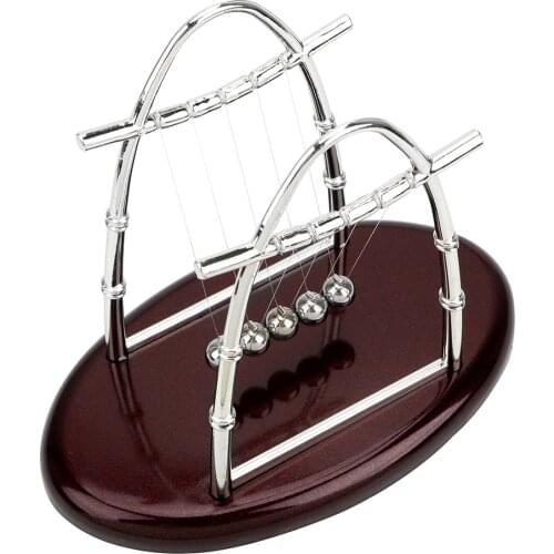 Newtons Cradle Steel Balance Ball Physics Science Metal Pendulum Ball Home Desk Decoration Craft Educational Toy
