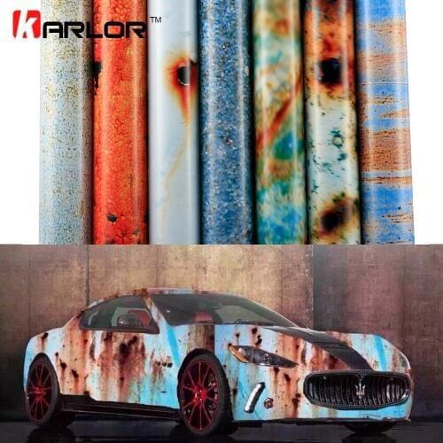 2m/20m*152cm Matte Rust Car Wrap Vinyl Film Auto Wrapping Automobiles Car Stickers Decal Cover Bomb Rust Vinyl Air Bubble Free