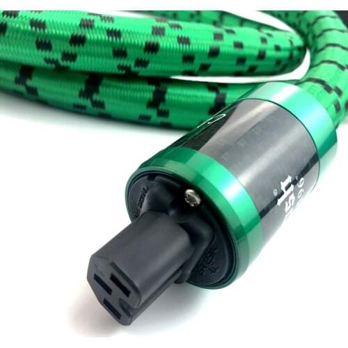 Mcintosh Signature Hifi Audio Power Cable DIY Single Crystal Copper Line With Carbon Fiber Plug 2M