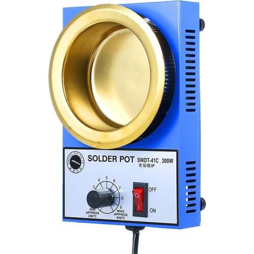 4 Styles Mini Solder Pot 100W 150W 250W 300W Thermoregulation Soldering Desoldering Bath Plate Tin Melting Furnace Soldering Pot