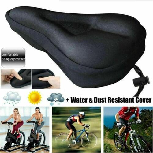 3D Soft Thickened Bicycle Saddle Seat Cushion Breathable Cover Comfortable Foam Seat Mountain Bike Cycling Pad Bicycle Parts