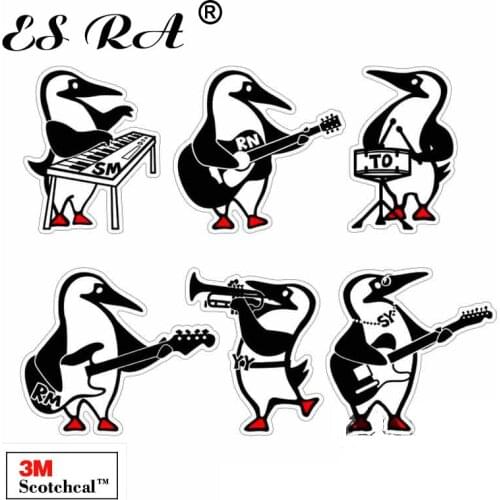 Outdoor Penguin Pegatinas Decals Stickers on Car Skateboard Decoration 6 Pcs/Set Lugguage Stickers Laptop Motor Bicycle Pitcher