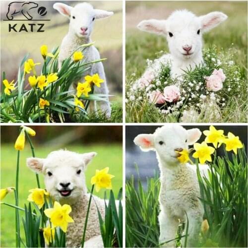Aries Diamond Painting Animal Embroidery Crossing Landscape Painting Diy Mosaic Art Pastoral Gift Cross Stitch Home Decoration