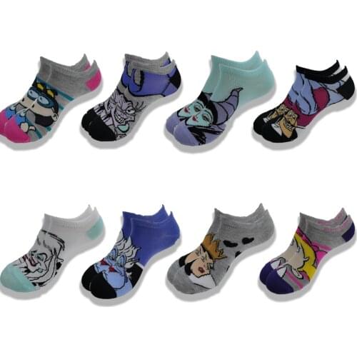 Spring and Summer Men and Women Boat Socks Fashion Cartoon Personality Street Style Advanced Sewing Knitting Socks