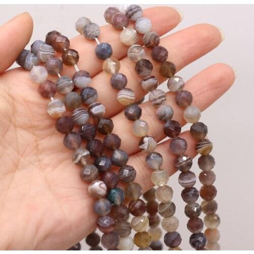 New Style Natural Stone Beads Round Section Persian Gulf Loose Bead 8 MM For Jewelry Making DIY Necklace Earrings Accessory
