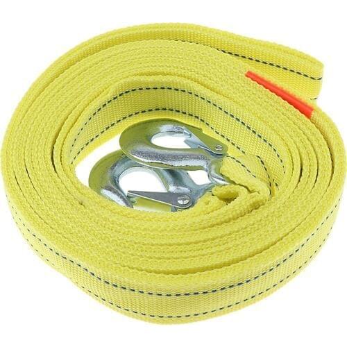 New Super Strong 16ft Emergency Poly Braid Tow Rope w/ Hooks ATV Car 670G