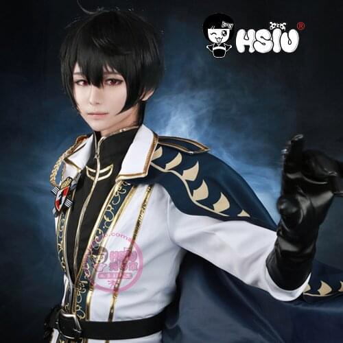 HSIU NEW High quality Ristu Sakuma Cosplay wig Ensemble Stars Anime game costeme play wigs Halloween costumes hair
