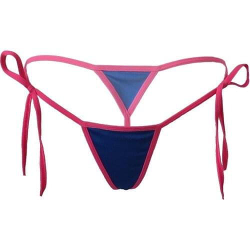 Sexy Mini Micro Bikini Thongs Bandage Cheeky Swim Bottoms Tangas G Strings Low Rise Women Sunbath Beach Panties Underwear