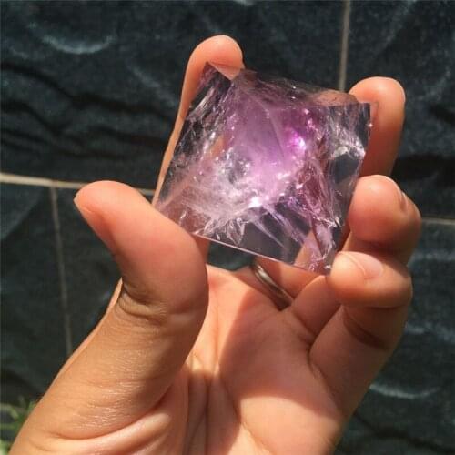Rare! New arrivals natural amethyst quartz lilac crystal pyramid reiki healing chakra high energy help with meditation