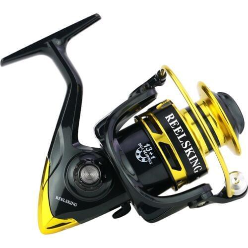REELSKING SF1000-7000Series Fishing Reel High Strength Durable Fishing Gear Metal Rocker Arm Line Spooler Wire Coll Cup