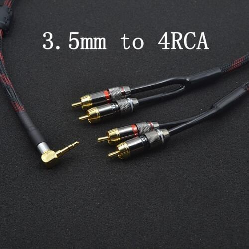 3.5mm to 4RCA /3.5mm to four lotus plug