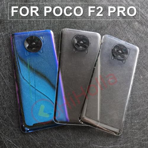 NEW For Xiaomi POCO F2 Pro Back Battery Cover Glass Panel Rear Housing Door Case Replacement For Poco F2 Pro Battery Cover