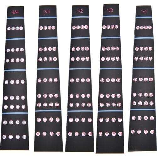 1/8-4/4 Violin Intonation Stickers Fretboard Marker Beginners Learning Violin Fingerboard Sticker