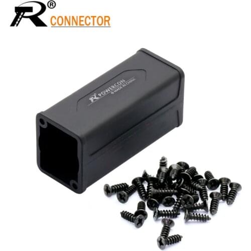 1pc Plastic Outter Case for LED PowerCon AC Coupler Adapter Extender connector Speakon Panel mount straight adapter High quality