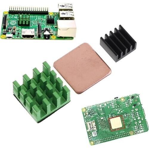 3 Model B Aluminum Heat Sink Raspberry Pi Rpi Cooling Cpu Copper Heat Sink Instrument Part & Accessories