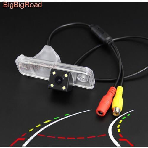 BigBigRoad Car Intelligent Dynamic Tracks Rear View CCD Camera For Hyundai Grandeur Azera HG ix25 ix 25 2014 2015 2016 2017