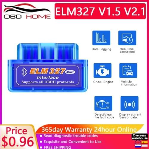 Best Mini ELM327 Bluetooth V1.5 PIC18F25K80 Android IOS PC WIFI ELM 327 1.5 25K80 OBD2 Car Disgnostic Scanner