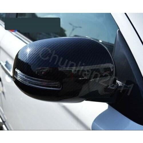 Carbon Fiber Style Rearview Side Mirror Cover Trim for 2016-2020 Mitsubishi Outlander Sport/ASX Mirrors