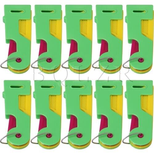 BQLZR 10pcs Automatic Guide Easy Use Sewing Green Threading Machine Device
