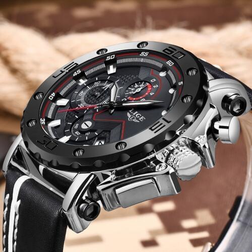 Fashion Watches Men LIGE Top Brand Sport Watches Mens Quartz Clock Man Casual Military Waterproof Wrist Watch Relogio Masculino