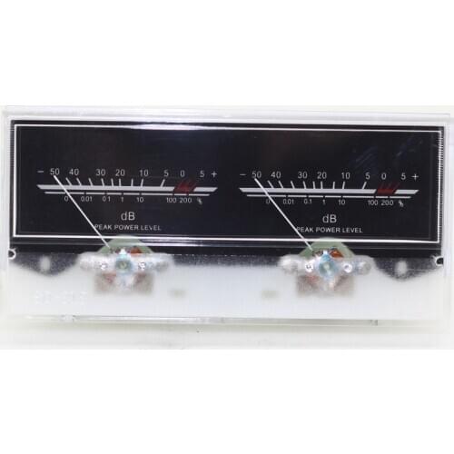 6.3V Two Pointer VU Meters With Driver Board DB Level Audio Hifi DIY Kits Power Meter Backlight