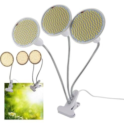 200 LED Grow light plant growing flower lamp kit Full Spectrum sunlight Phyto yellow Lamp Hydro Fitolamp growbox Clip veg