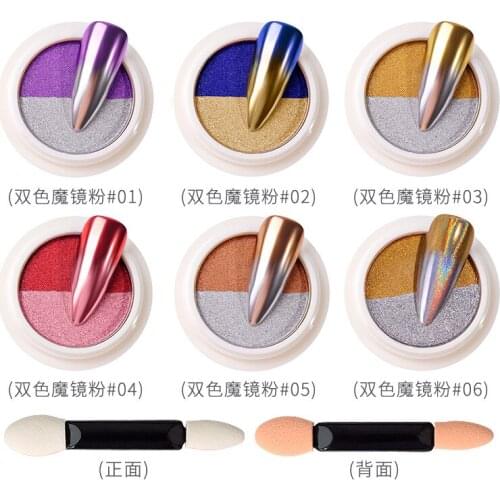 10g nail mirror glitter metallic glitter gel polish chrome flake pigment dust decoration manicure titanium powder