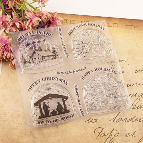 Hot sale Crystal ball Transparent Clear Stamps / Silicone Seals Roller Stamp for DIY scrapbooking photo album/Card Making