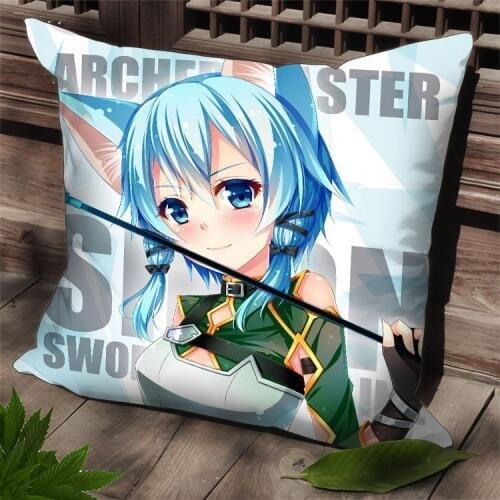 Hobby Express Anime Square Cushion Case Dakimakura Pillow Cover Sword Art Online - Sinon SPC85