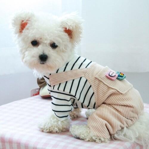 Dog Overalls Winter Pet Clothes Jumpsuit Puppy Costume Outfit Garment Yorkshire Pomeranian Poodle Bichon Schnauzer Clothing