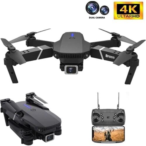 2021 New Quadcopter E525 WIFI FPV Drone With Wide Angle HD 4K 1080P Camera Height Hold RC Foldable Quadcopter Dron Gift Toy