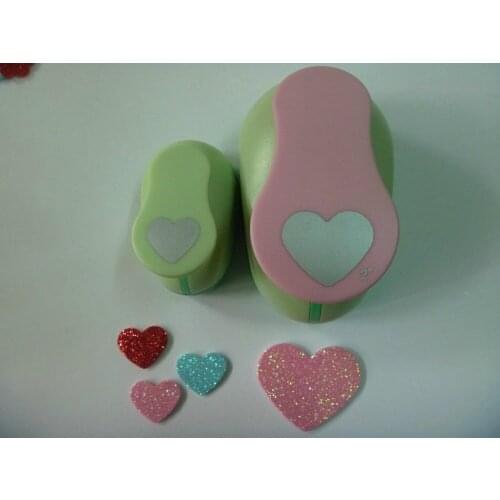 Free shipping 2pcs (1 inch+2 inch ) heart eva punches craft punch for Scrapbooking handmade Paper Puncher DIY hole punch