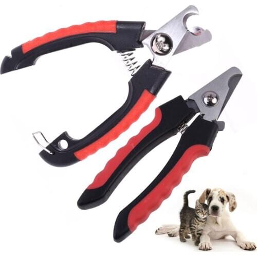 Professional Pet Cat Dog Nail Clipper Cutter Stainless Steel Grooming Scissors Clippers for Animals Cats Dogs with Lock