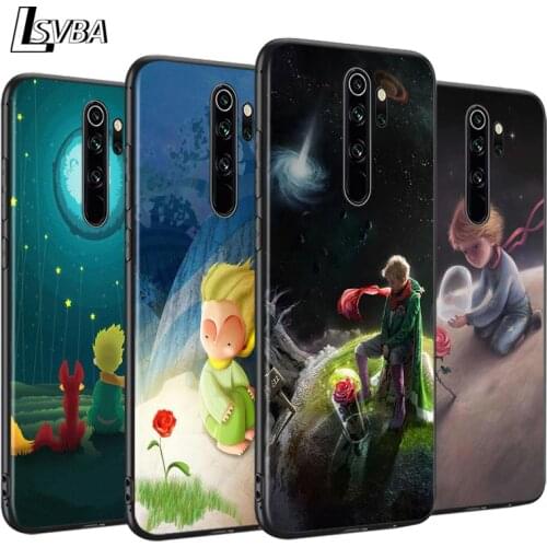 The Little Prince Fox Anti-Fall Phone Case For Xiaomi Redmi Note 9 9S Max 8T 8 7 6 5 Pro 5A 4X 4 Soft Black Cover Capa