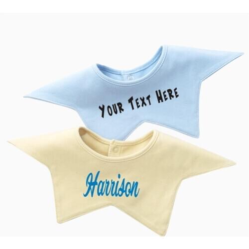 New Arrival Baby Bib Personalized Baby Girl 100% Cotton Bibs Baby Shower Gift Custom Monogram Name Bib Newborn Gift Baby Bibs