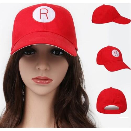 A League of Their Own Rockford Peaches AAGPBL Baseball Hat Cap Red Color Womens Costume Props