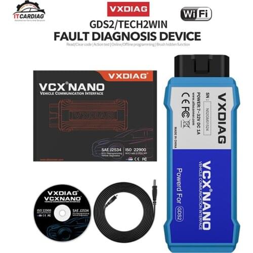 VXDIAG NANO For GM/Chevrolet/Buick Obd2 Diagnostic Tools Code Scanner GDS2 Tech2win ECU Programming car diagnostic For Saab/Opel