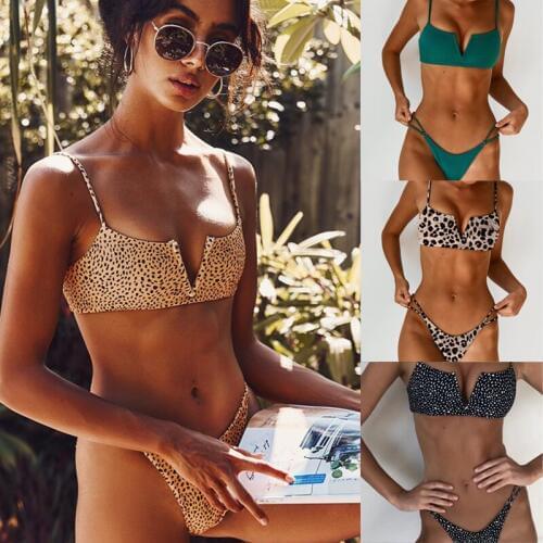2 Piece Swimsuit Women High Waisted Bikini Push Up Swimwear Bikinis 2021 Mujer Swimsuit Bathing Suit Women Biquinis Feminino