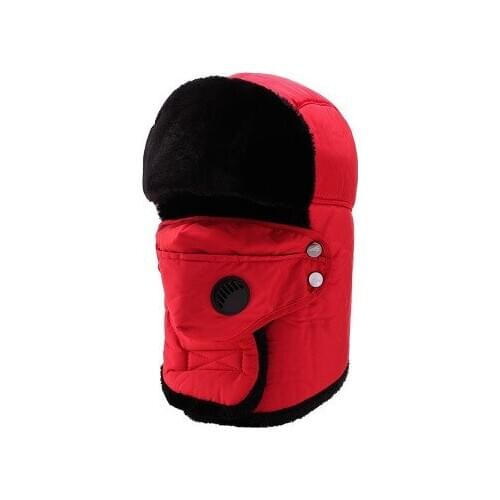 Winter Hat For Men Women Thicken Balaclava Cotton Fur Winter Earflap Keep Warm Caps Snow Ski Winter Hat Cap Earflap