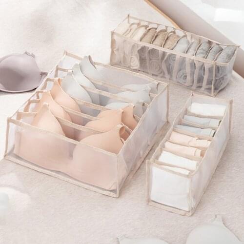 3Pcs/Set Underwear Socks Panties Storage Box Cabinet Finishing Cabinet Closet Compartment Save Space Home Storage Organizer