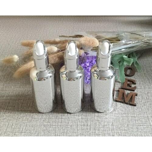 50ml glass silver plated dropper bottle,cosmetics dropper container,essentical oil bottle makeup refillable wholesale