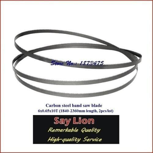 6x0.65x10T; (1840/2060/2090/2140/2240/2260/2340/2360mm length, 2pcs/lot); wooden cutting, customer-tailor; carbon steel band saw