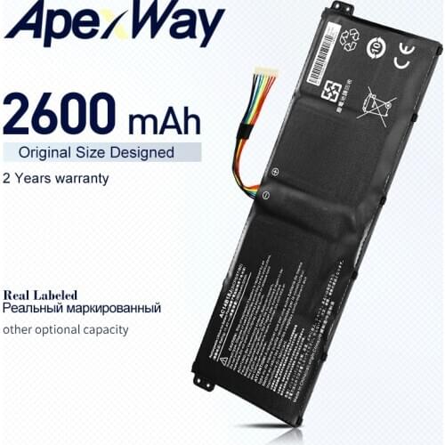 2600mah 11.4V AC14B18J Laptop Battery for Acer Aspire AC14B13J E3-111 E3-112 E3-112M ES1-511 TravelMate B116 B115-M B115-MP