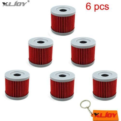 6pcs Fuel Oil Filters For 150cc 200cc 250cc Lifan Zongshen Loncin CB250 Engine Dirt Bike ATV Quad Motorcycle Motocross
