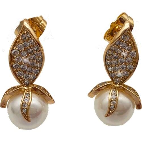 Hot sale Beautiful 133X27.8MM Shell Pearl 10MM AAAA CZ Fashion Jewelry Women Gift Drop Earrings XPE09